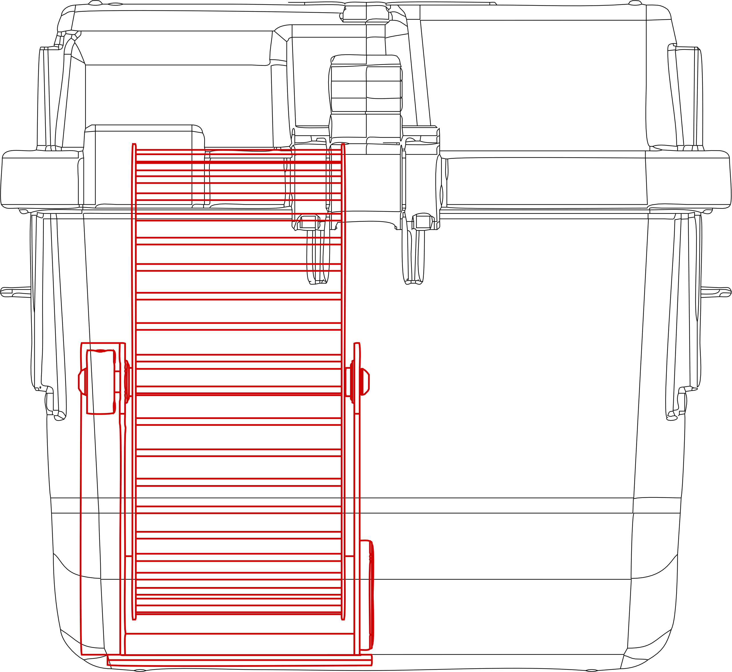 VivAct™ cage placement schematic — front view